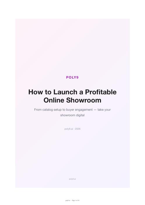 How to Launch a Profitable Online Showroom